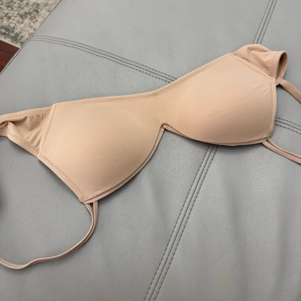 H7‎ Aerie Real Happy Wireless Plunge V-Neck Bra Lounge Comfort Pink - Picture 4 of 6
